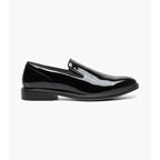 Nunn Bush Centro Formal Flex Plain Toe Slip On Tux Shoes Black Patent 85047-004