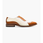Stacy Adams Tarango Modified Cap Toe Oxford Shoes Tan Multi 25770-238