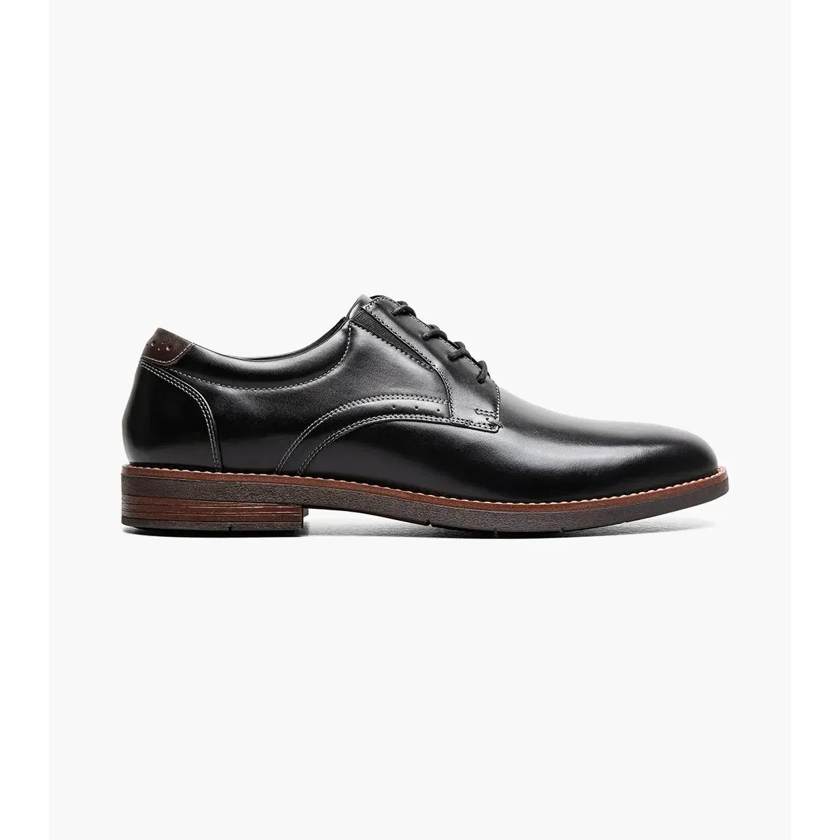 Nunn Bush Fitz Flex Plain Toe Oxford Black 85181-001