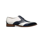 Stacy Adams Tristano Modified Bike Toe Oxford Shoes Dark Blue Multi 25694-469