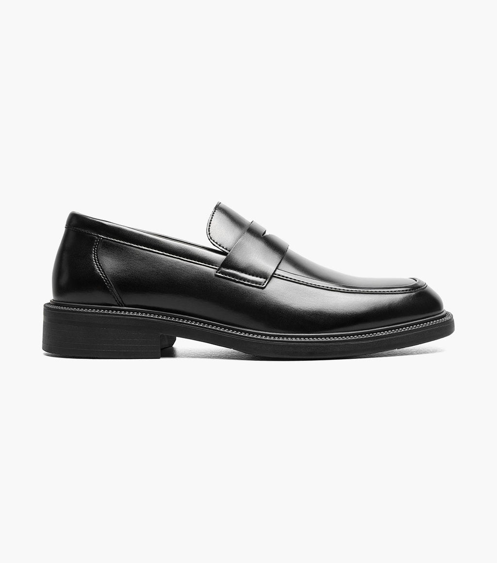 Stacy Adams Everett Moc Toe Penny Slip On Black 25790-001
