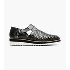 Stacy Adams Alvarado Woven City Sandal Comfortable Black 25769-001