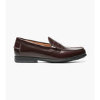 Nunn Bush Drexel Moc Toe Penny Loafer Dress Shoes Burgundy 84744-601