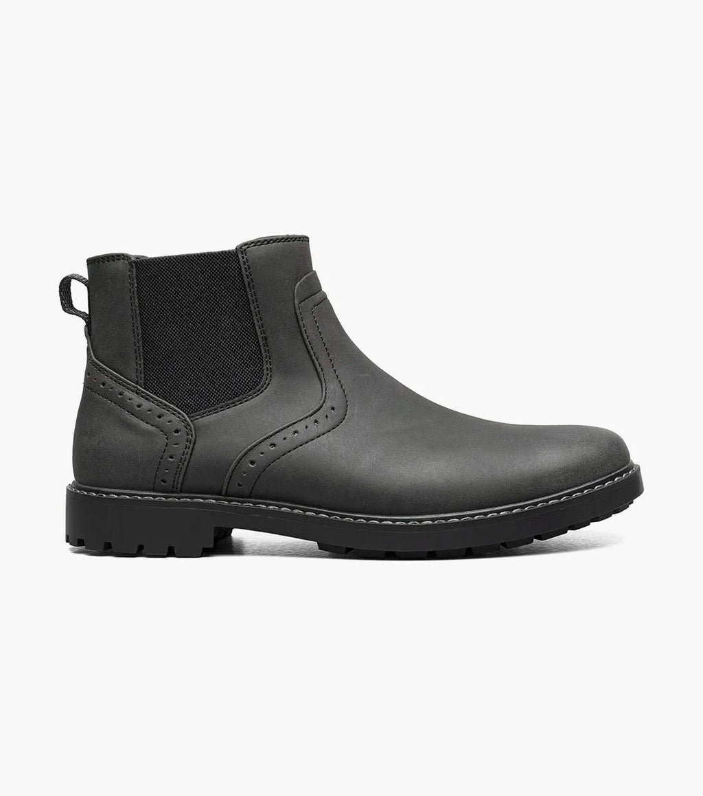 Nunn Bush Delton Plain Toe Chelsea Boot Lightweight Black 81720-001