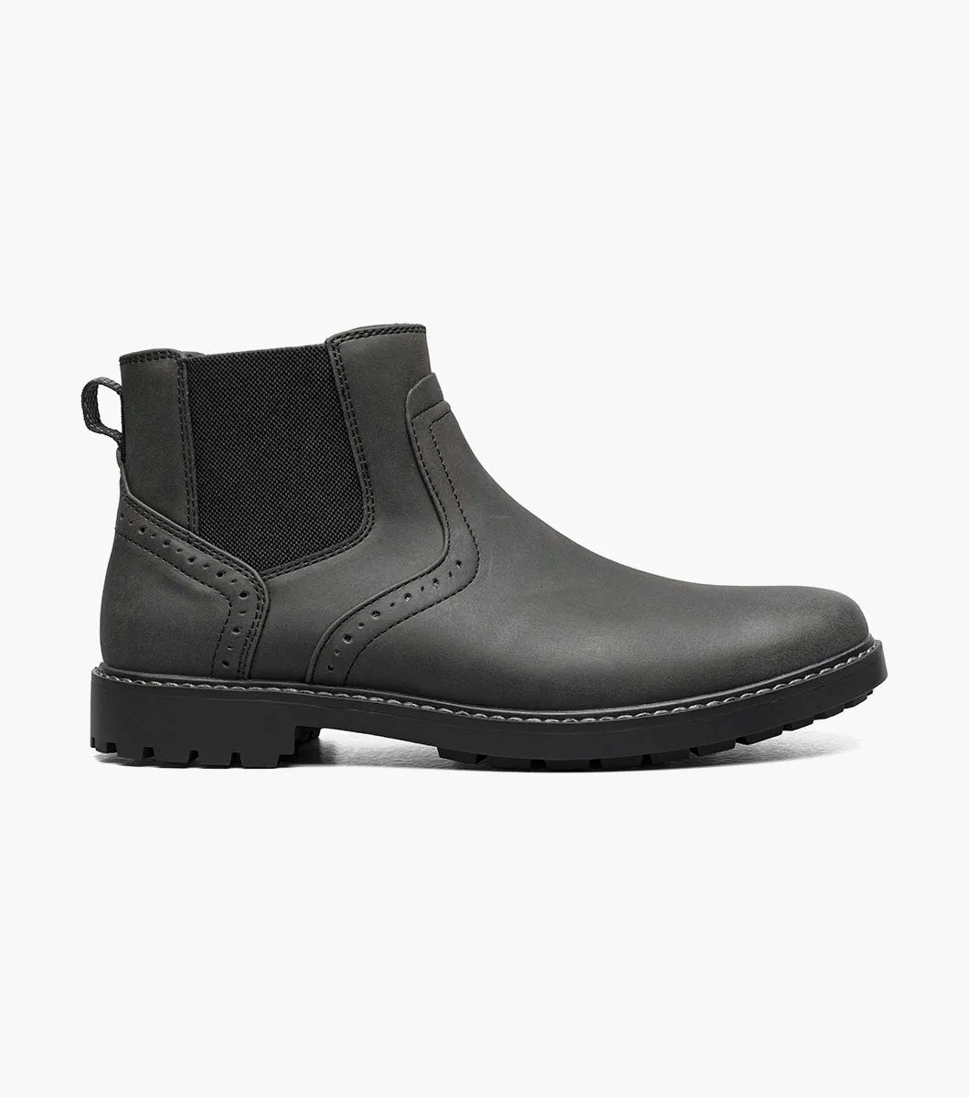 Nunn Bush Delton Plain Toe Chelsea Boot Lightweight Black 81720-001