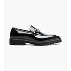 Stacy Adams Carabello Moc Toe Bit Slip On Black Patent Leather 25804-004