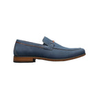 Stacy Adams Richardson Moc Toe Bit Slip On Shoes Navy 25746-410