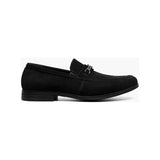 Stacy Adams Ravelle Moc Toe Bit Slip On Shoes Black Suede 25680-008