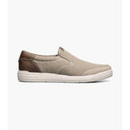 Nunn Bush KORE City Walk Canvas Moc Toe Slip On Stone Shoes 84896-275