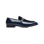 Stacy Adams Sprague Moc Toe Bit Slip On Shoes Navy 25732-410