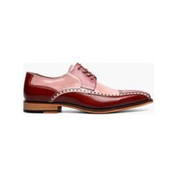 Stacy Adams Plaza Modified Cap Toe Oxford Shoes Leather Red Multi 25608-640