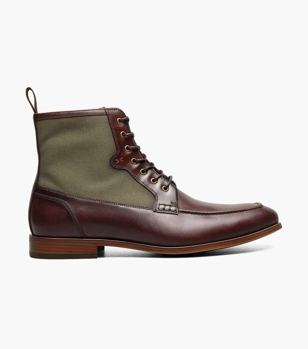 Stacy Adams Brumley Moc Toe Lace Up Boot Brown Multi 25731-249