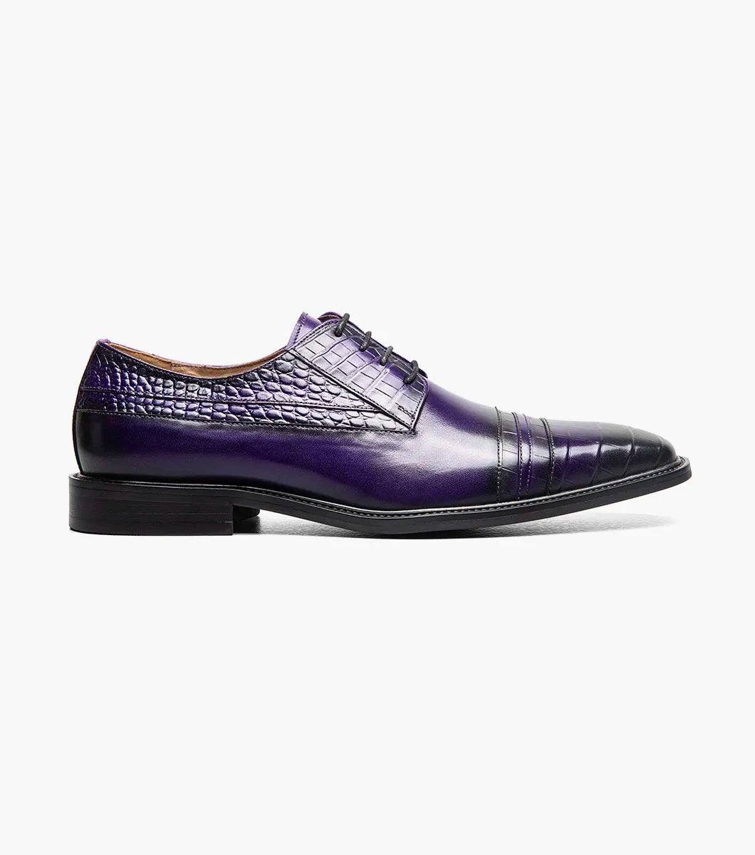 Stacy Adams Martino Cap Toe Oxford Leather Purple 25833-542