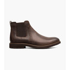 Nunn Bush Otis II Plain Toe Chelsea Boot Brown Crazy Horse 85091-215