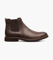 Nunn Bush Otis II Plain Toe Chelsea Boot Brown Crazy Horse 85091-215
