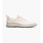 Stacy Adams Synchro Plain Toe Elastic Lace Up Sneaker Cream Shoes 25518-113