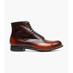 Stacy Adams Madison Cap Toe Lace Up Boot Tone On Tone Cognac 00110-221