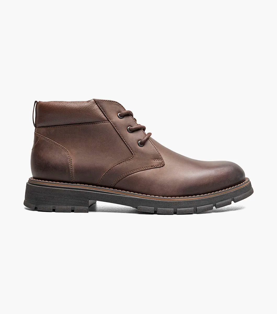 Nunn Bush Briggs Plain Toe Chukka Boot Brown CH 85177-215