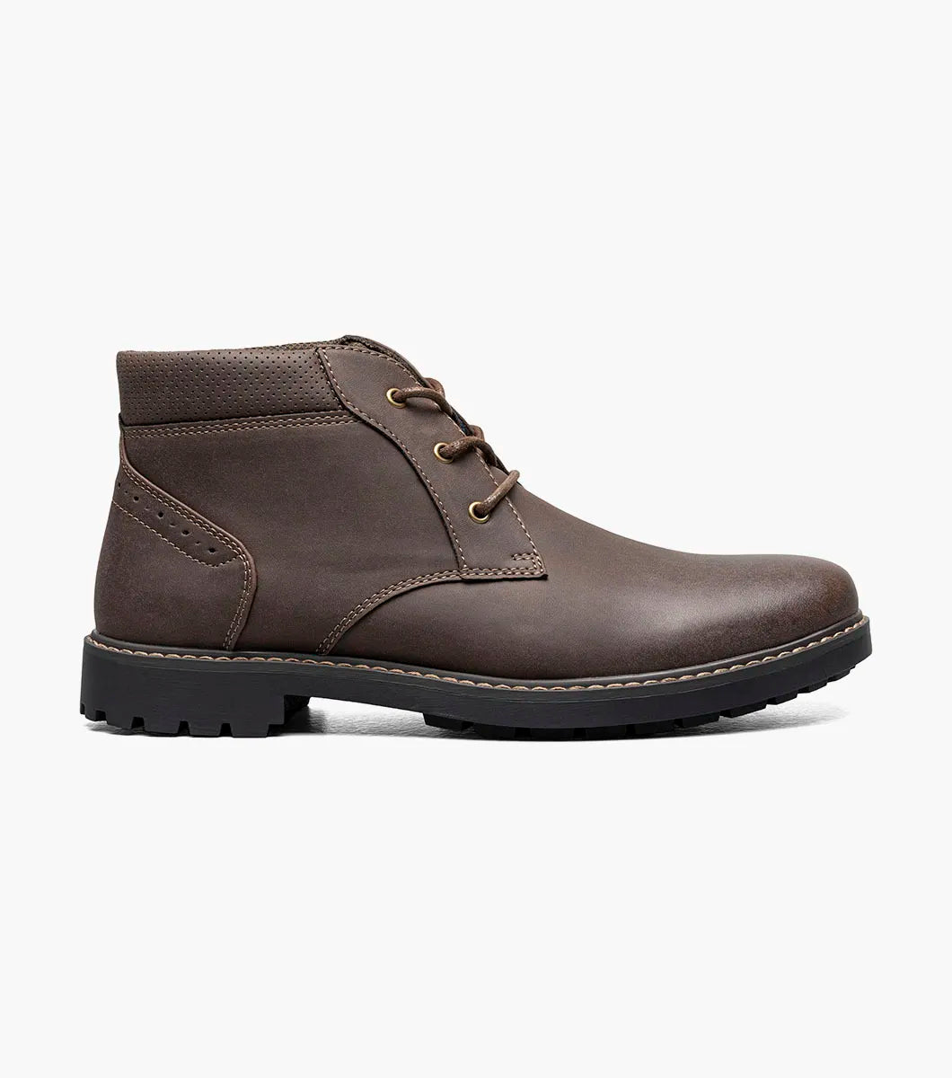 Nunn Bush Delton Plain Toe Chukka Boot Lightweight Brown 81708-200