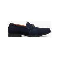 Stacy Adams Ravelle Moc Toe Bit Slip On Shoes Navy Suede 25680-415