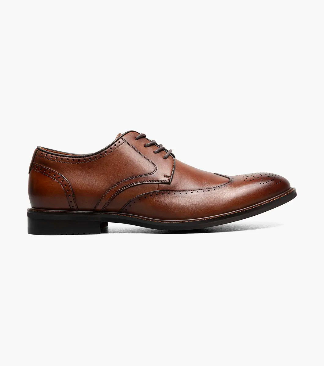 Stacy Adams Bennett Wingtip Oxford Classic Shoes Brandy 25752-226