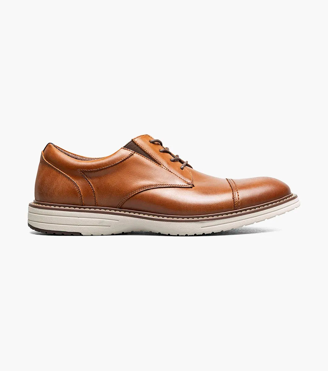 Nunn Bush Griff Cap Toe Oxford Shoes Cognac Multi 85176-229