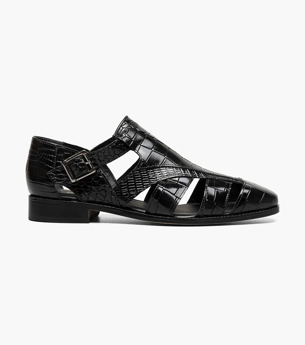 Stacy Adams Calandro City Summer Sandal  Black 25695-001