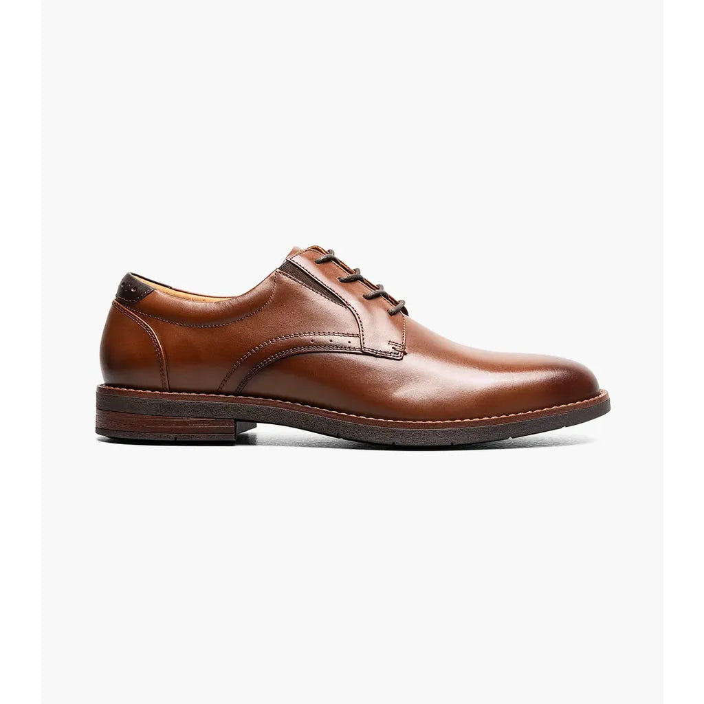 Nunn Bush Fitz Flex Plain Toe Oxford Cognac 85181-221