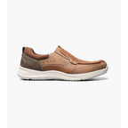 Nunn Bush Conway Moc Toe Slip On Walking Shoes Dark Tan 84846-240