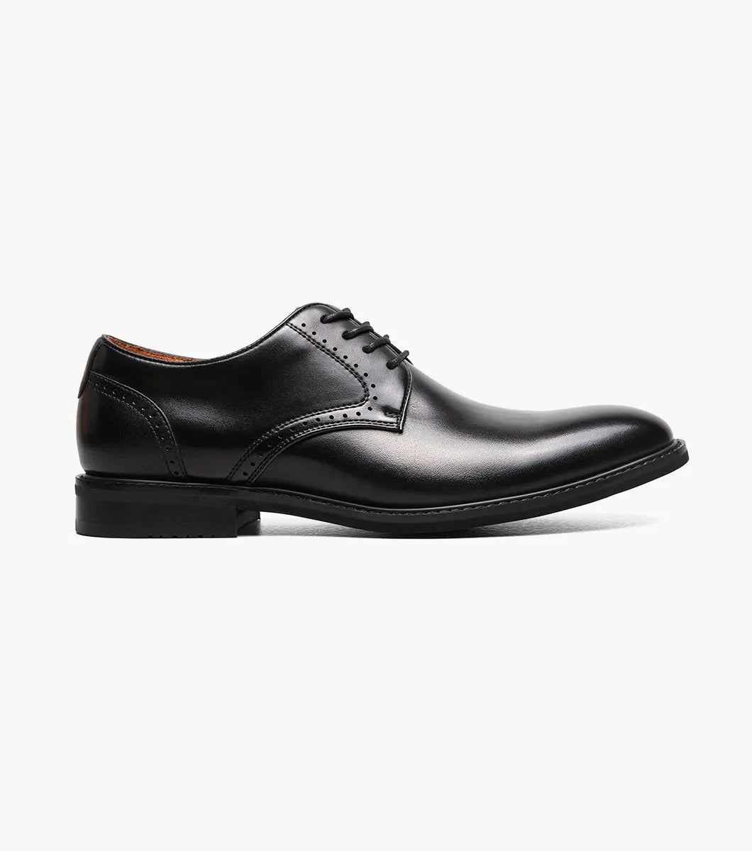 Stacy Adams Benson Plain Toe Oxford Shoes Leather Black 25751-001