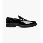 Stacy Adams Hazelton Moc Toe Penny Slip On Walking Shoes Black Patent 25736-004