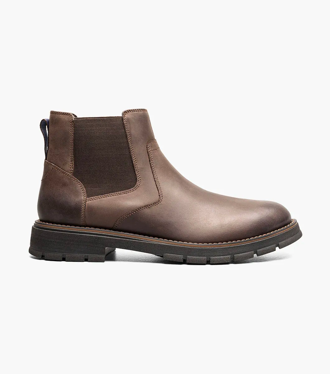 Nunn Bush Briggs Plain Toe Chelsea Boot Brown CH 85178-215