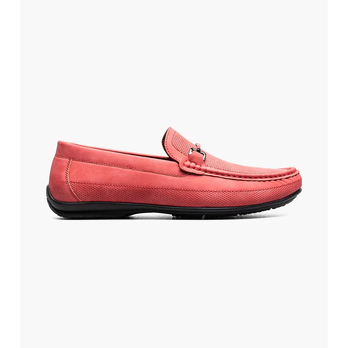 Stacy Adams Colton Moc Toe Bit Slip On Shoes Red 25760-600