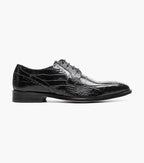 Stacy Adams Talamanco Bike Toe Oxford Animal Print Black 25788-001