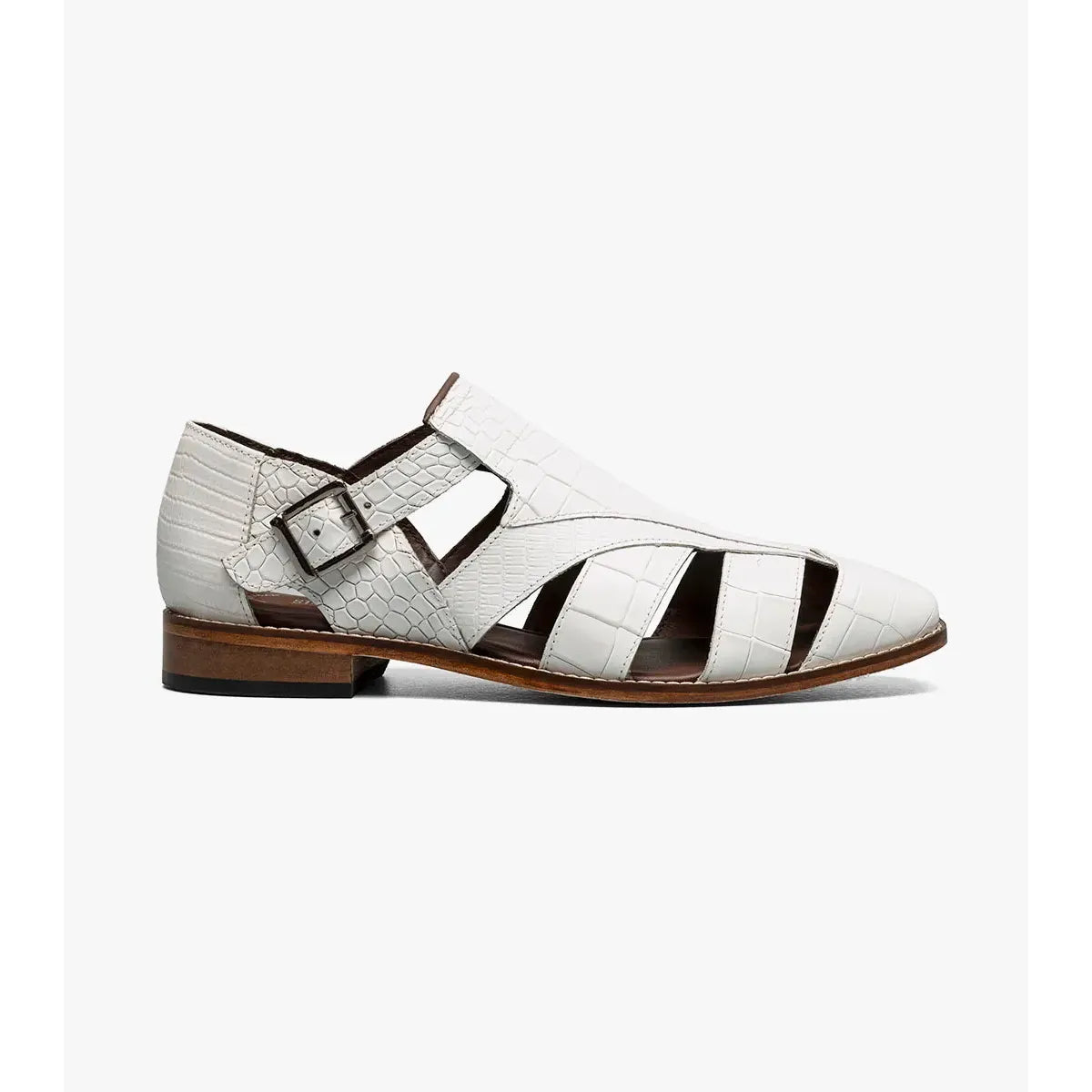 Stacy Adams Calandro City Summer Sandal  White 25695-100