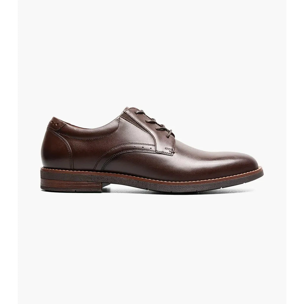 Nunn Bush Fitz Flex Plain Toe Oxford Brown 85181-200