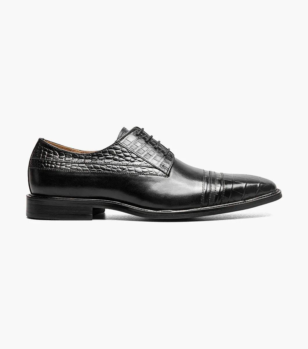 Stacy Adams Martino Cap Toe Oxford Leather Black 25833-001