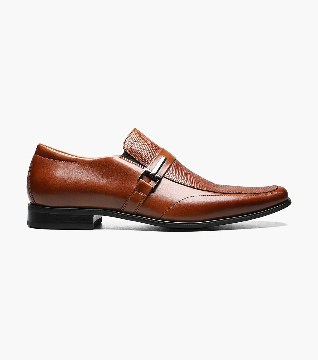 Stacy Adams Beau Men's Dress Shoes Cognac Moc Toe Leather 24692-221