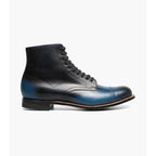 Stacy Adams Madison Cap Toe Lace Up Boot Tone On Tone Blue 00110-400