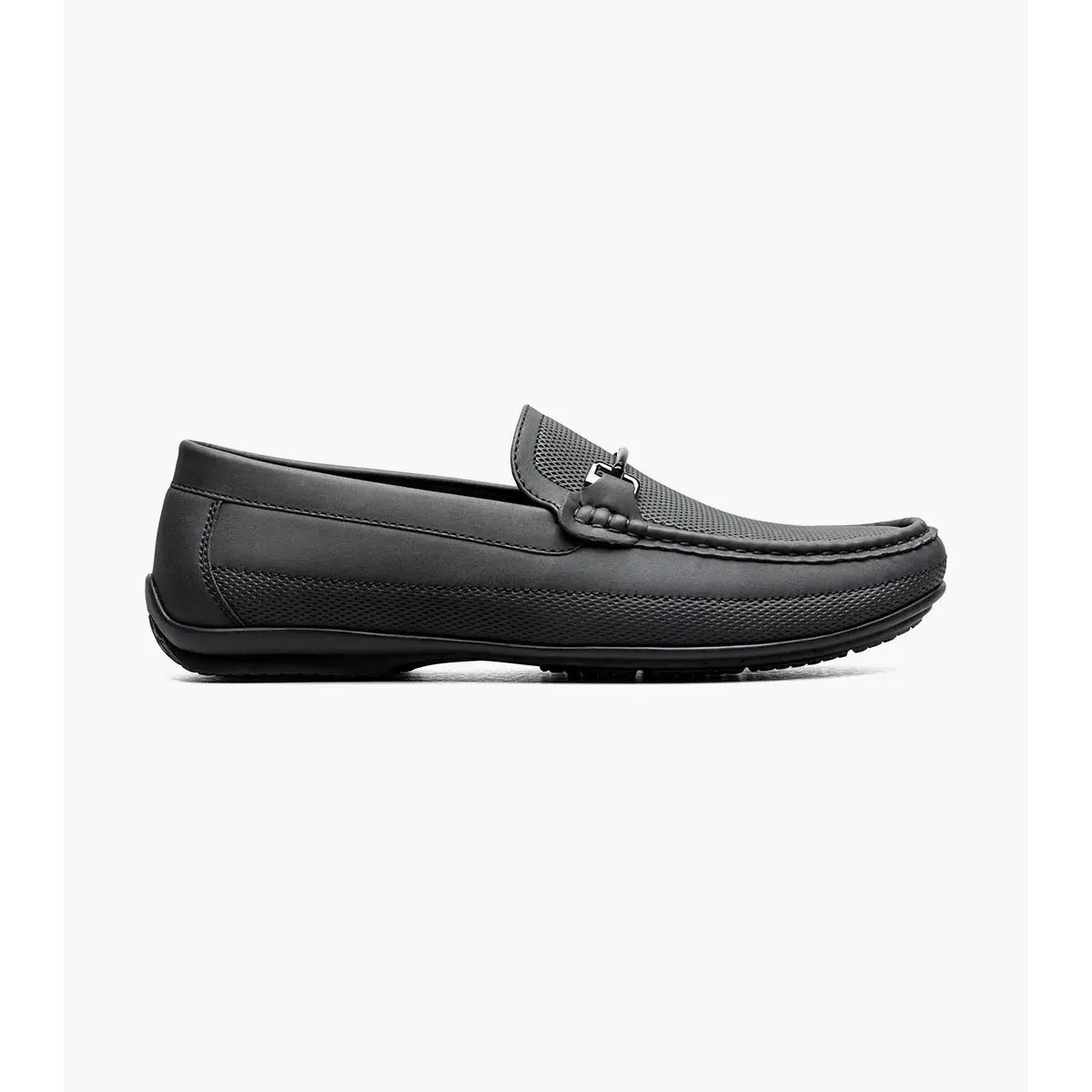 Stacy Adams Colton Moc Toe Bit Slip On Shoes Black 25760-001