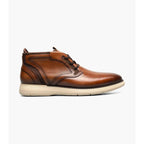 Stacy Adams Eastmont Plain Toe Elastic Lace Chukka Boot Cognac 25748-221