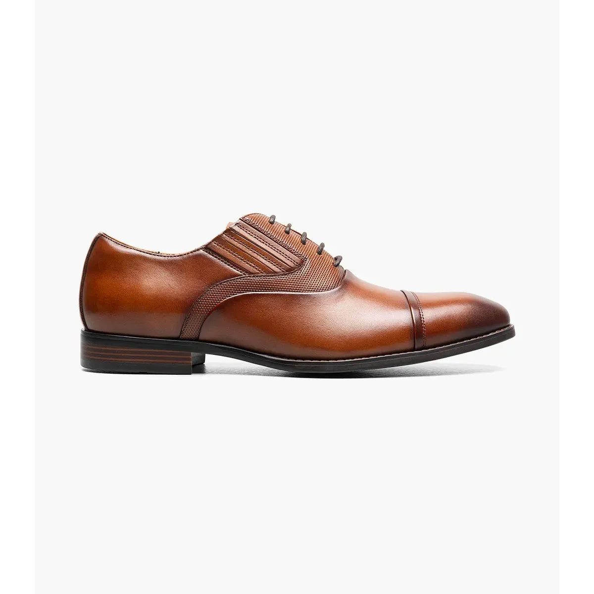 Stacy Adams Lucas Cap Toe Oxford Dress Shoes Cognac 25766-221