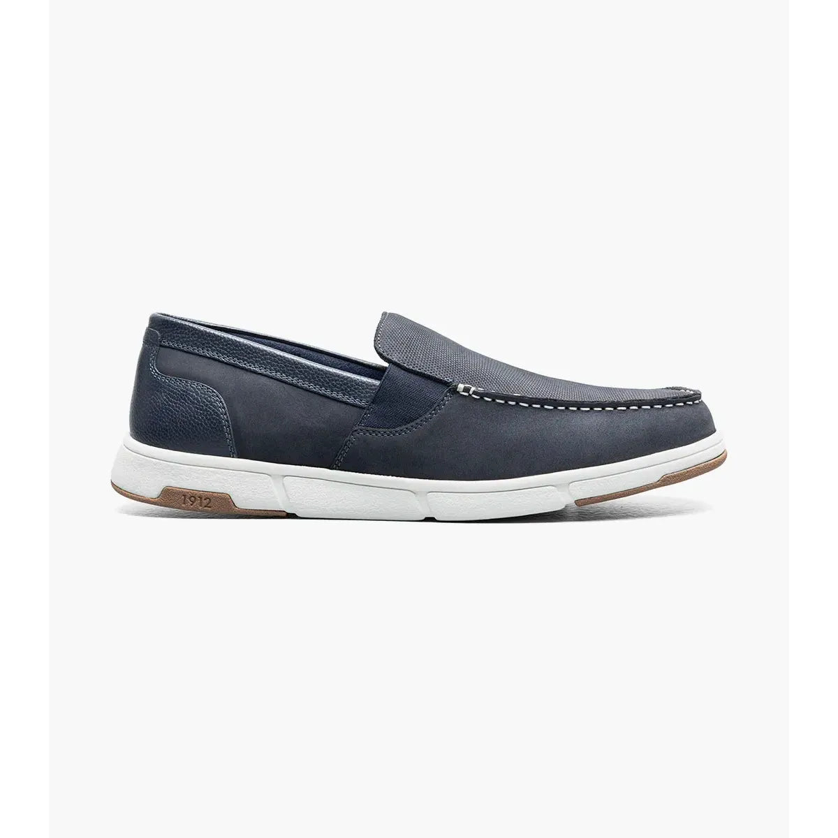 Nunn Bush Luca Moc Toe Venetian Slip On Shoes Leather Navy Multi 85173-492