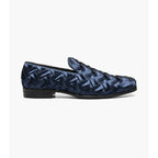 Stacy Adams Savoir Satin Textile Upper Shoes 25611-410 Navy