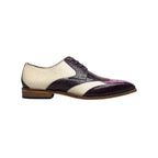 Stacy Adams Tristano Modified Bike Toe Oxford Shoes Purple Multi 25694-540