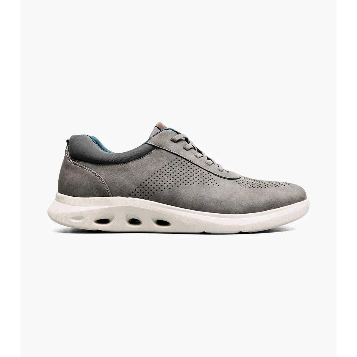 Nunn Bush Ponte Perf Toe Sneaker Gray Multi Lightwieght 85194-062
