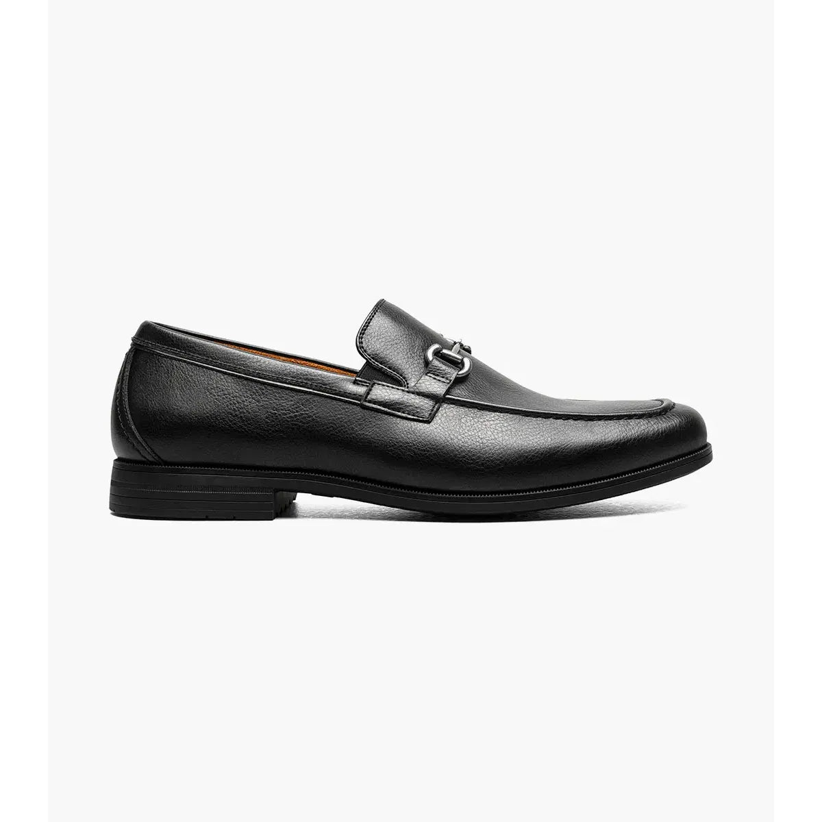 Stacy Adams Richmont Moc Toe Bit Slip On Shoes Black Tumbled 21567-007