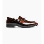 Stacy Adams Spratley Moc Toe Saddle Slip On Dress Shoes Brown 25686-200