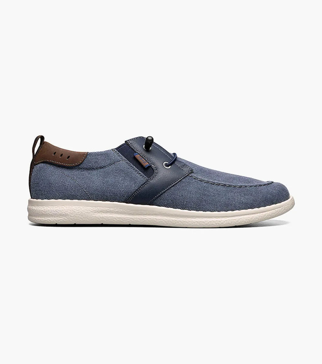 Nunn Bush Brewski Moc Toe Slip On Walking Shoes Navy 84902-410