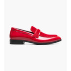 Stacy Adams Spratley Moc Toe Saddle Slip On Dress Shoes Red 25686-600